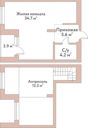 
  Продается 1-комн. квартира 57.9 м², в ЖК Флора и Фауна, 18а. Фото 2.
