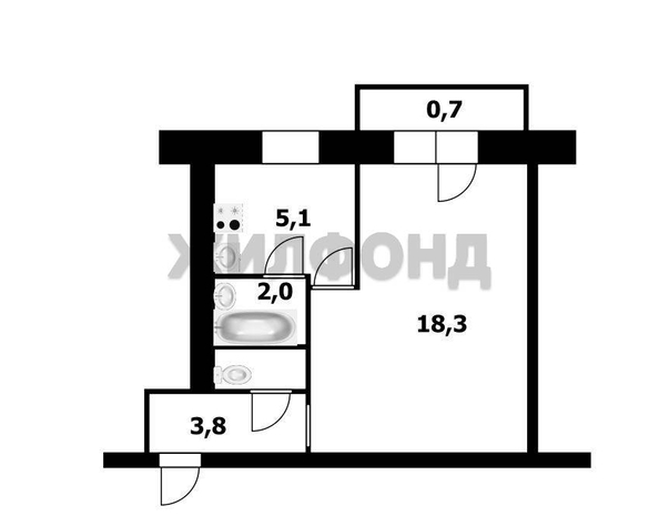 
  Продается 1-комн. квартира, 31.7 м², Гоголя ул, д. 32
. Фото 8.