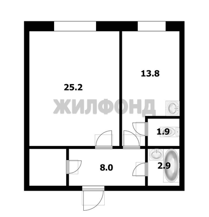 
  Продается 2-комн. квартира, 54.4 м², Татьяны Снежиной ул, д. 49
. Фото 1.