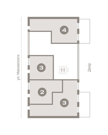 
  Продается 4-комн. квартира, 163.47 м², ЖК На Декабристов, дом 6-2
. Фото 16.