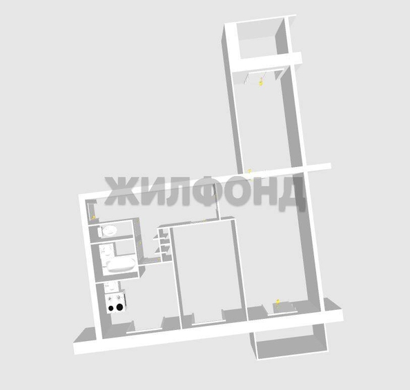 
  Продается 3-комн. квартира, 58.4 м², Котовского ул, д. 48
. Фото 11.