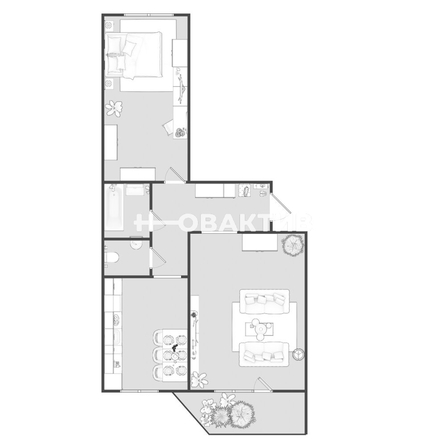 
  Продается 2-комн. квартира, 55 м², Геодезическая ул, д. 21
. Фото 2.