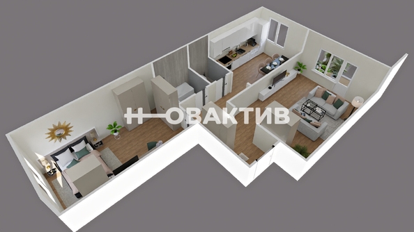 
  Продается 2-комн. квартира, 55 м², Геодезическая ул, д. 21
. Фото 4.