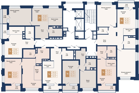 
  Продается 2-комн. квартира, 58.98 м², ЖК Легендарный-Северный, дом 2
. Фото 21.