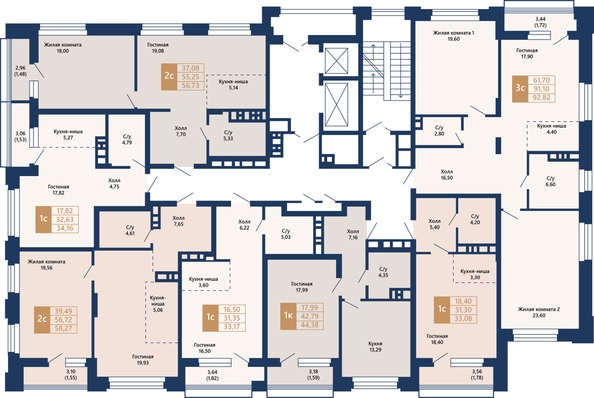 
  Продается 2-комн. квартира, 57.47 м², ЖК Легендарный-Северный, дом 2
. Фото 24.
