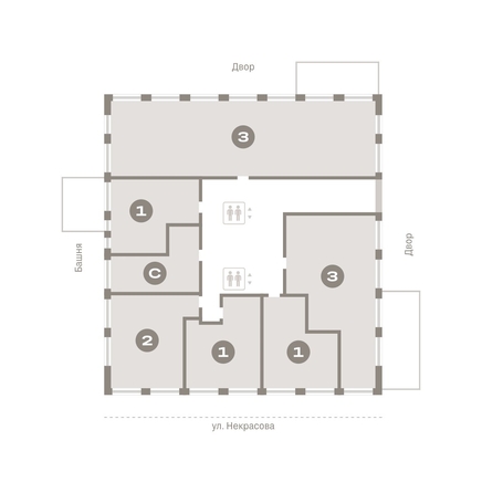 
  Продается 4-комн. квартира, 172.46 м², ЖК Мылзавод, дом 7
. Фото 13.