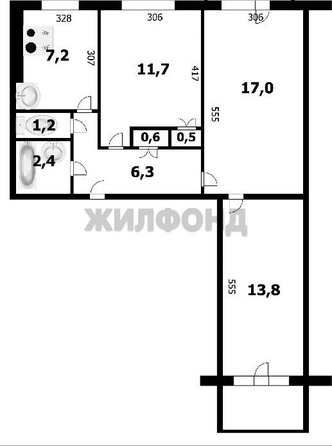 
  Продается 3-комн. квартира, 60.7 м², Связистов ул, д. 11
. Фото 33.
