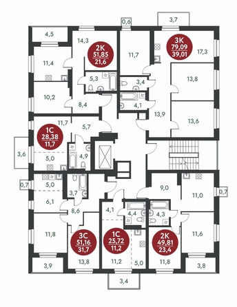 
  Продается студия, 28.38 м², ЖК Скандинавские кварталы, дом 1
. Фото 1.