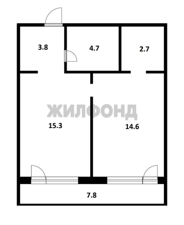 
  Продается 1-комн. квартира, 41.4 м², ЖК Пшеница, дом 1
. Фото 2.