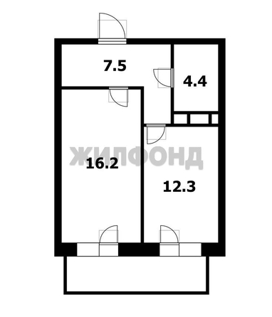 
  Продается 1-комн. квартира, 40.4 м², Фрунзе ул, д. 69
. Фото 9.