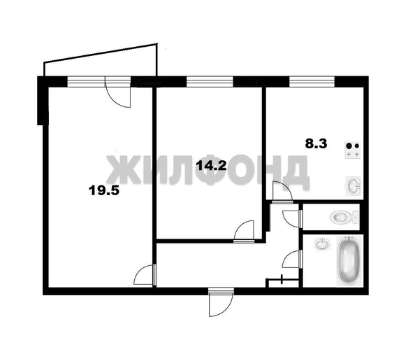 
  Продается 2-комн. квартира, 54 м², Красная Сибирь ул, д. 118
. Фото 8.