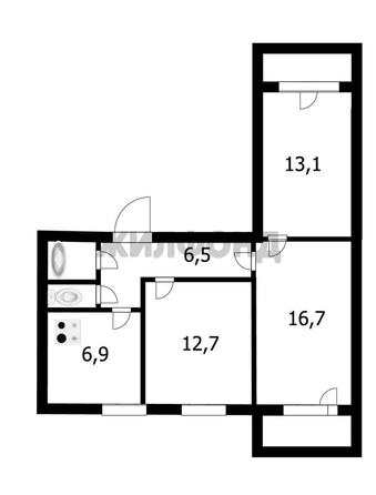 
  Продается 3-комн. квартира, 59.3 м², Саввы Кожевникова ул, д. 11
. Фото 15.