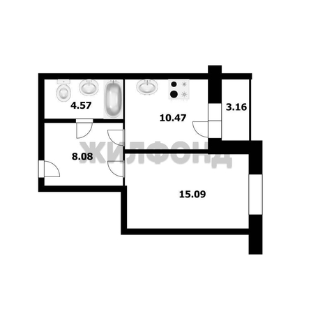 
  Продается 1-комн. квартира, 38.4 м², Оловозаводская ул, д. 13
. Фото 7.