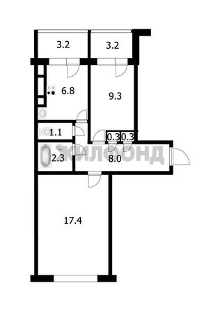 
  Продается 2-комн. квартира, 48.7 м², Селезнева ул, д. 37
. Фото 13.
