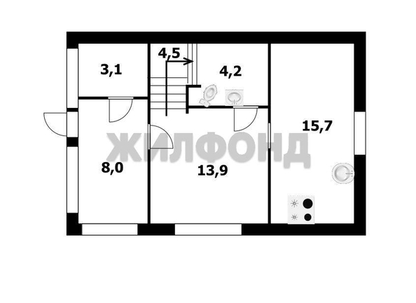 
  Продается дом, 120 м², Новосибирск
. Фото 7.