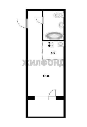 
  Продается студия, 27.8 м², Виктора Уса ул, д. 7
. Фото 3.