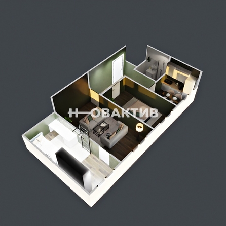 
  Продается 3-комн. квартира, 57.4 м², Есенина ул, д. 53
. Фото 4.