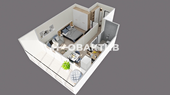 
  Продается 1-комн. квартира, 32.1 м², Дачная ул, д. 23/1
. Фото 2.