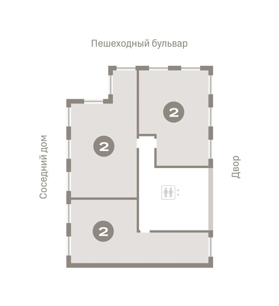 
  Продается 2-комн. квартира, 93.05 м², ЖК Пшеница, дом 2.1
. Фото 1.