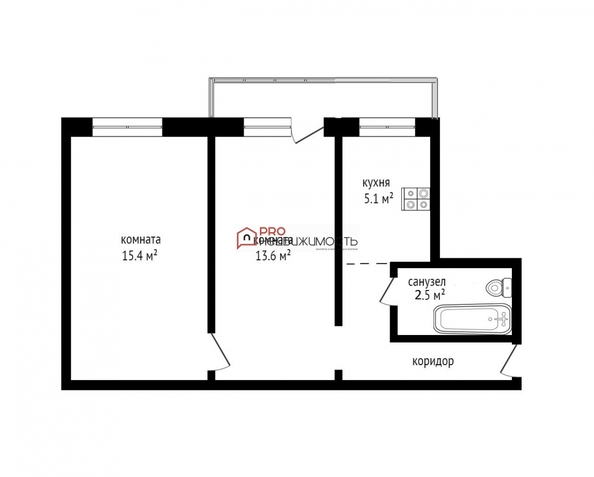 
  Продается 2-комн. квартира, 40.5 м², Советская ул, д. 10
. Фото 7.