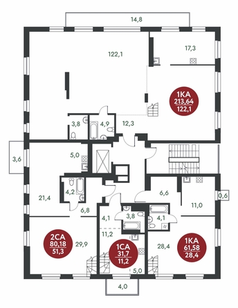 
  Продается студия, 61.58 м², ЖК Скандинавские кварталы, дом 1
. Фото 1.