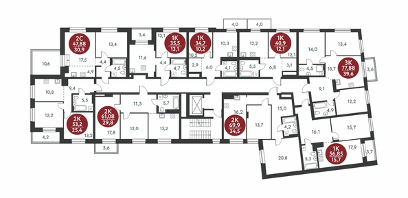 
  Продается 2-комн. квартира, 61.08 м², ЖК Скандинавские кварталы, дом 1
. Фото 1.