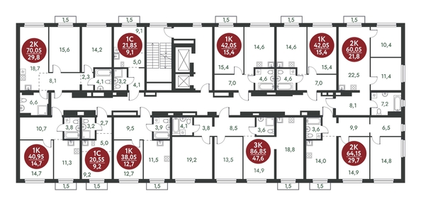 
  Продается 2-комн. квартира 64.15 м², в ЖК Скандинавские кварталы, дом 1. Фото 1.