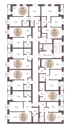 
  Продается студия, 23.2 м², ЖК Зеленый город, дом 1
. Фото 1.