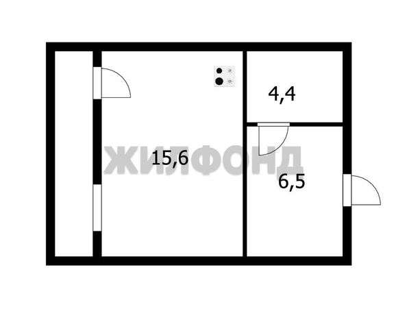 
  Продается 1-комн. квартира, 32 м², ЖК Рубин
. Фото 19.