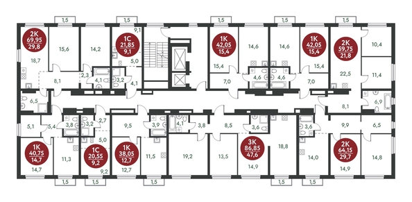 
  Продается 1-комн. квартира, 40.75 м², ЖК Скандинавские кварталы, дом 1
. Фото 1.