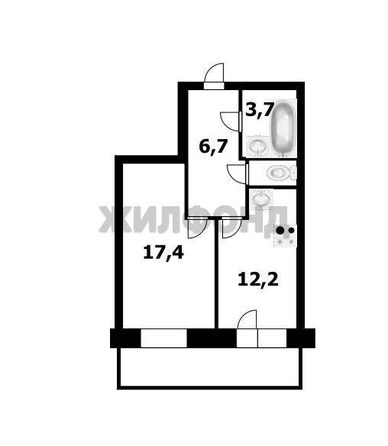 
  Продается 1-комн. квартира, 41.1 м², Горский мкр, д. 6
. Фото 2.