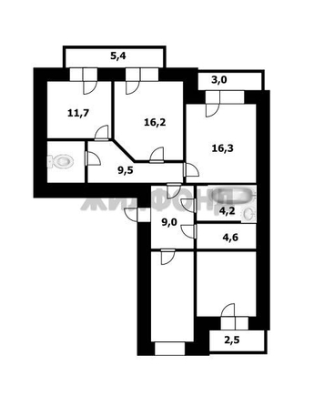 
  Продается 4-комн. квартира, 103.1 м², Гэсстроевская ул, д. 2/4
. Фото 52.