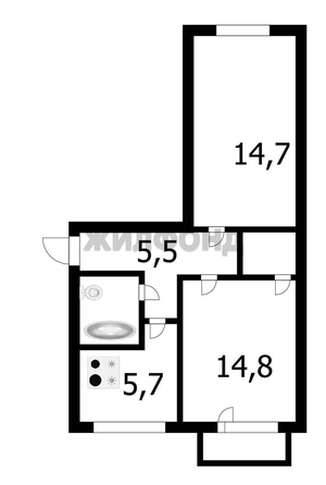 
  Продается 2-комн. квартира, 43.9 м², Зорге ул, д. 213
. Фото 18.