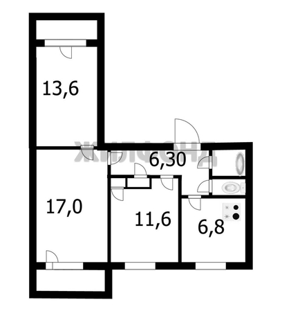 
  Продается 3-комн. квартира, 59.9 м², Дуси Ковальчук ул, д. 20
. Фото 18.
