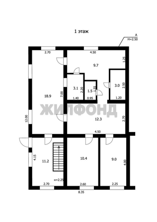 
  Продается дом, 122.4 м², рабочий поселок Ордынское
. Фото 17.