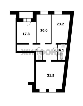 
  Продается 3-комн. квартира, 117.6 м², 1-е Мочищенское ш, д. 150
. Фото 11.