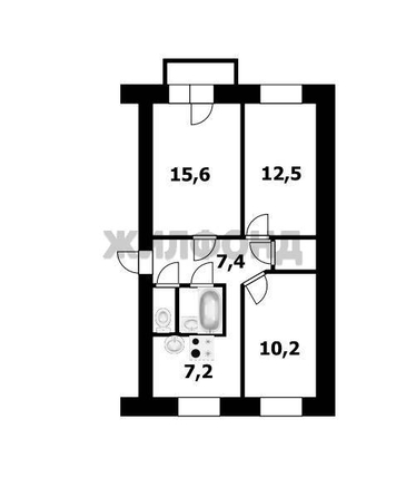
  Продается 3-комн. квартира, 57.5 м², Гусинобродское ш, д. 23
. Фото 10.