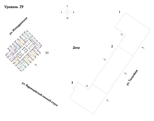 
  Продается 3-комн. квартира, 75.6 м², ЖК Страна.Тополевая, к 1
. Фото 1.