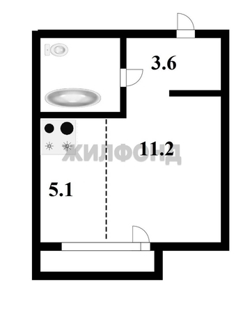
  Продается 1-комн. квартира, 23.9 м², ЖК Цивилизация, дом 2
. Фото 18.