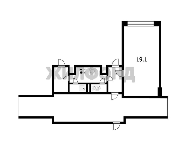 
  Продается комната, 19.1 м², Красный пр-кт, д. 155
. Фото 7.