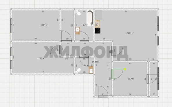 
  Продается 4-комн. квартира, 100.3 м², ЖК Онега, дом 7
. Фото 31.