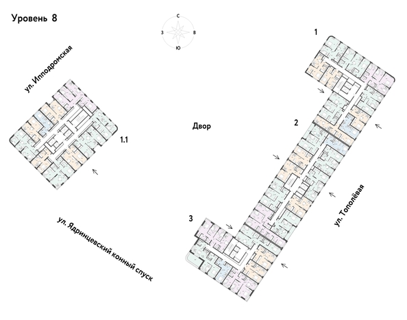 
  Продается 1-комн. квартира, 45.62 м², ЖК Страна.Тополевая, к 2
. Фото 1.