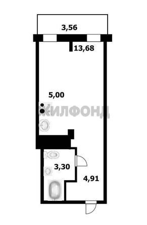 
  Продается студия, 26.9 м², 1-я Чулымская ул, д. 112/5
. Фото 17.