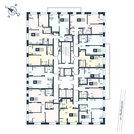 
  Продается 4-комн. квартира, 80.38 м², ЖК Астон. Геометрия, дом 4
. Фото 1.