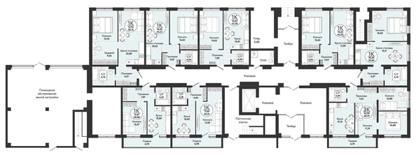 
  Продается 1-комн. квартира, 58.15 м², ЖК Одоевский, дом 4
. Фото 1.