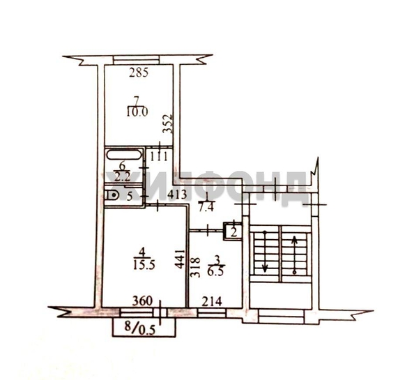 
  Продается 2-комн. квартира, 44.1 м², Чкалова ул, д. 40
. Фото 29.