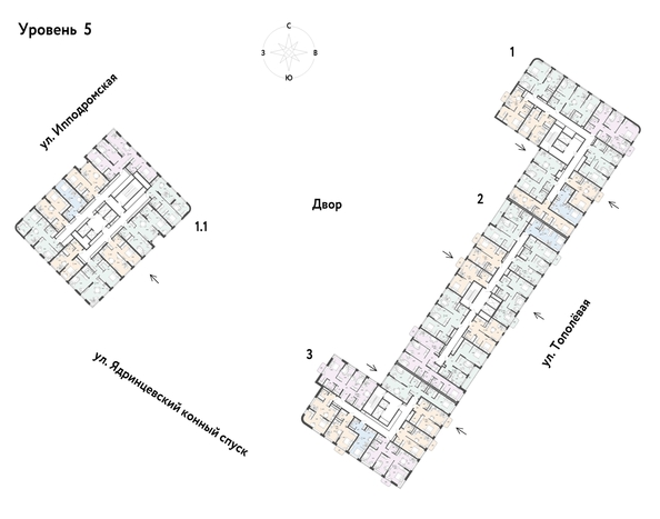 
  Продается 1-комн. квартира, 43.37 м², ЖК Страна.Тополевая, к 2
. Фото 1.