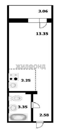 
  Продается 1-комн. квартира, 27 м², ЖК Радуга Сибири, дом 4
. Фото 24.