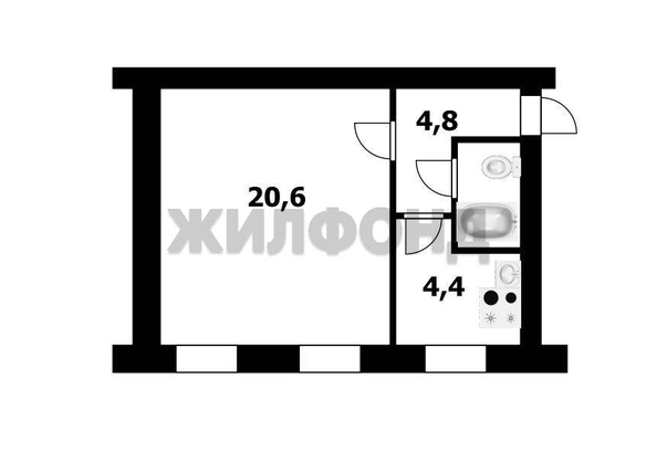 
  Продается 1-комн. квартира, 30.8 м², Планировочная ул, д. 42
. Фото 7.