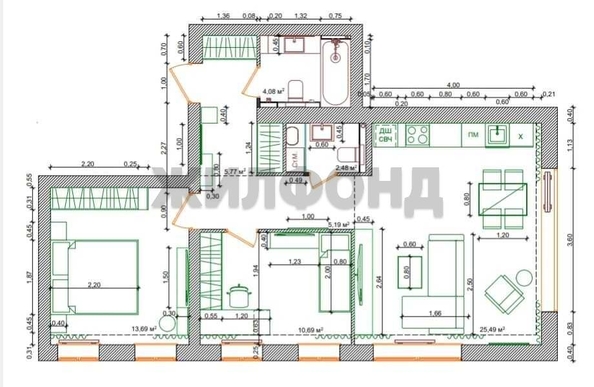 
  Продается 3-комн. квартира, 69.3 м², Тесла ул, д. 24
. Фото 38.